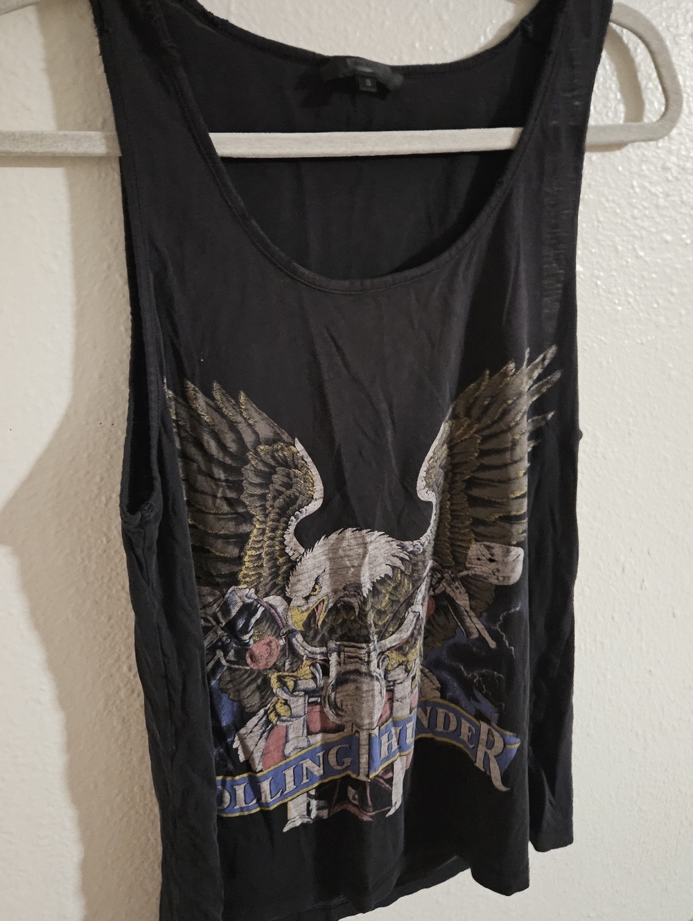 Vintage-Style Bik Bok Rolling Thunder Biker Tank | Rockstar Girlfriend Aesthetic
